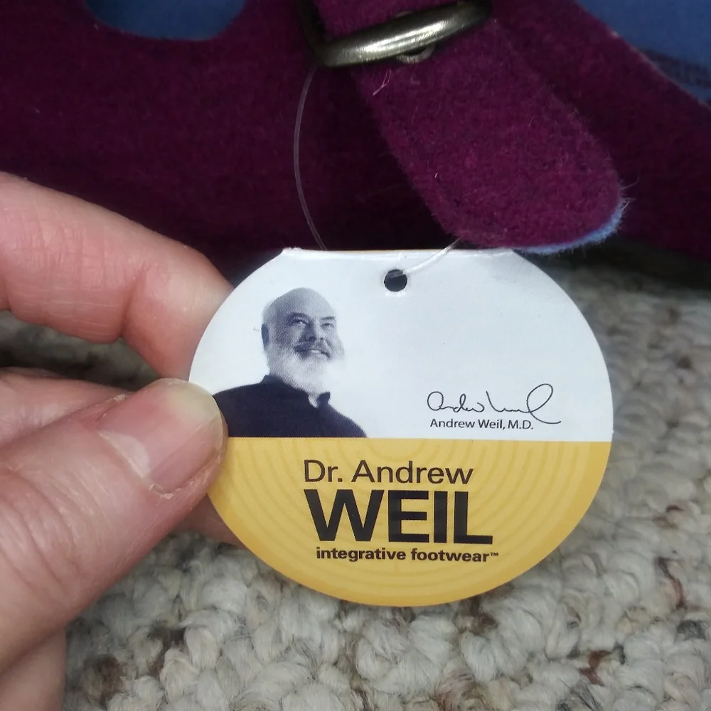 Dr. Andrew Weil Rasberry Wool Orthaheel Tech Women's Clogs - Picture 4 of 9